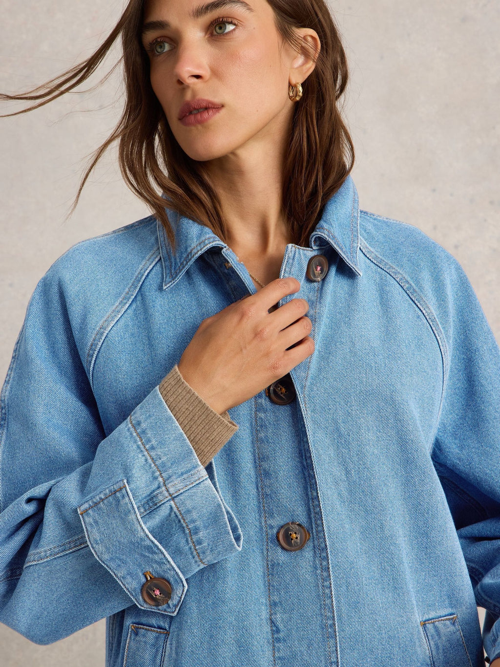 Women's Blue Oakleigh Denim Coat