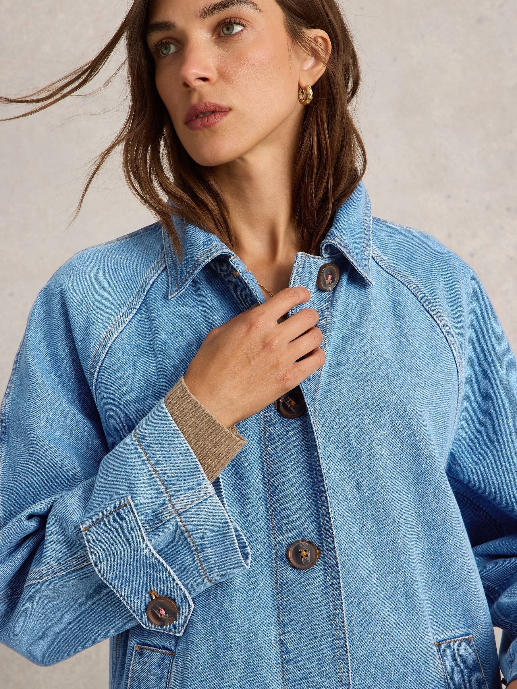 Women's Blue Oakleigh Denim Coat