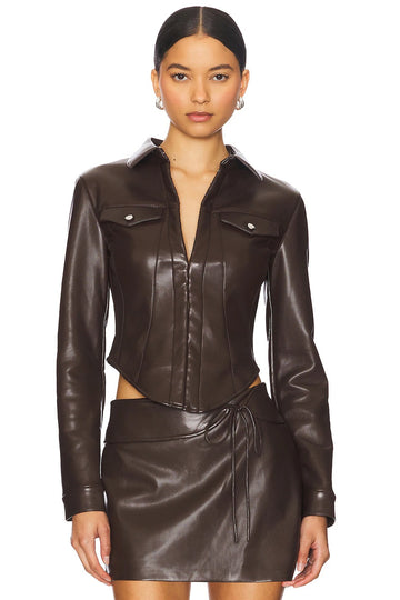Women's Bristol Leather Top
