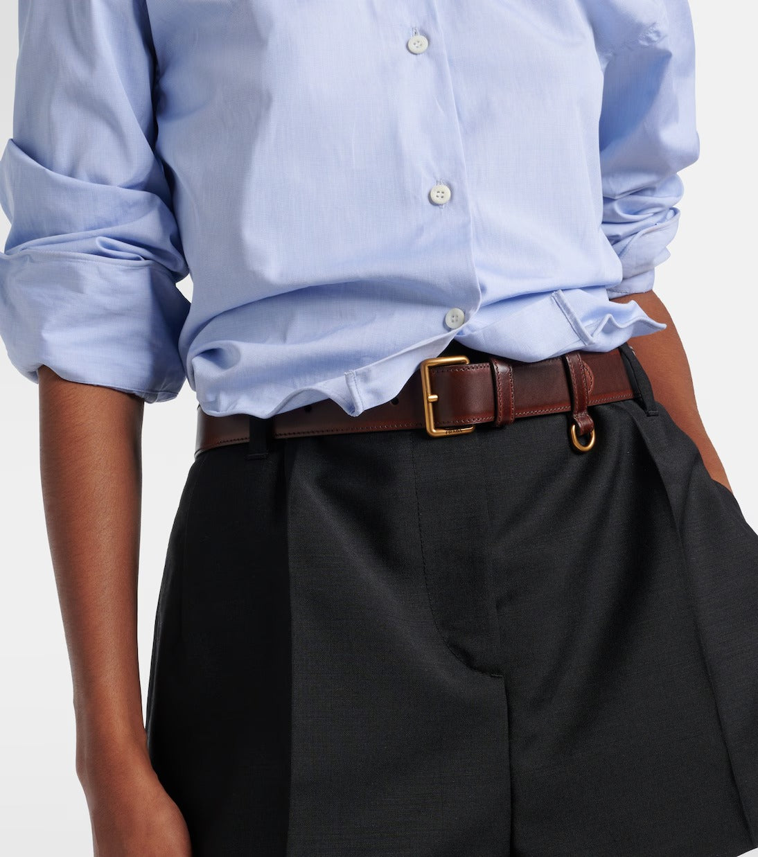 Women's Brown Leather Belt