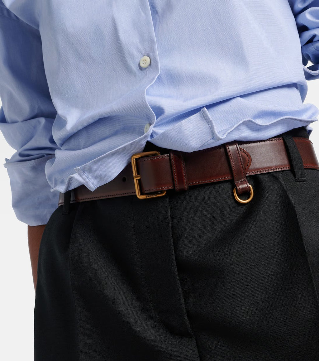 Women's Brown Leather Belt