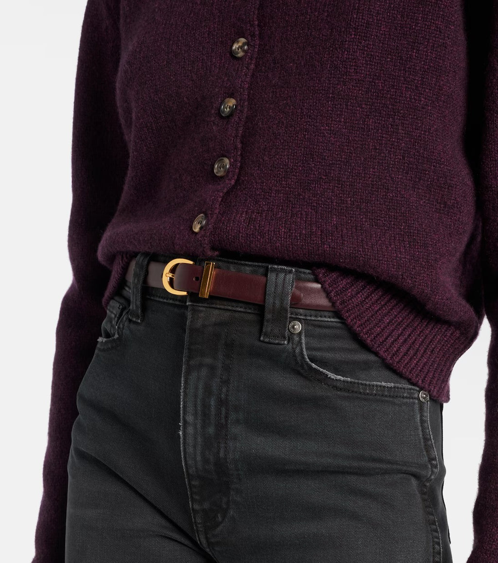 Women's Brown Luna Leather Belt