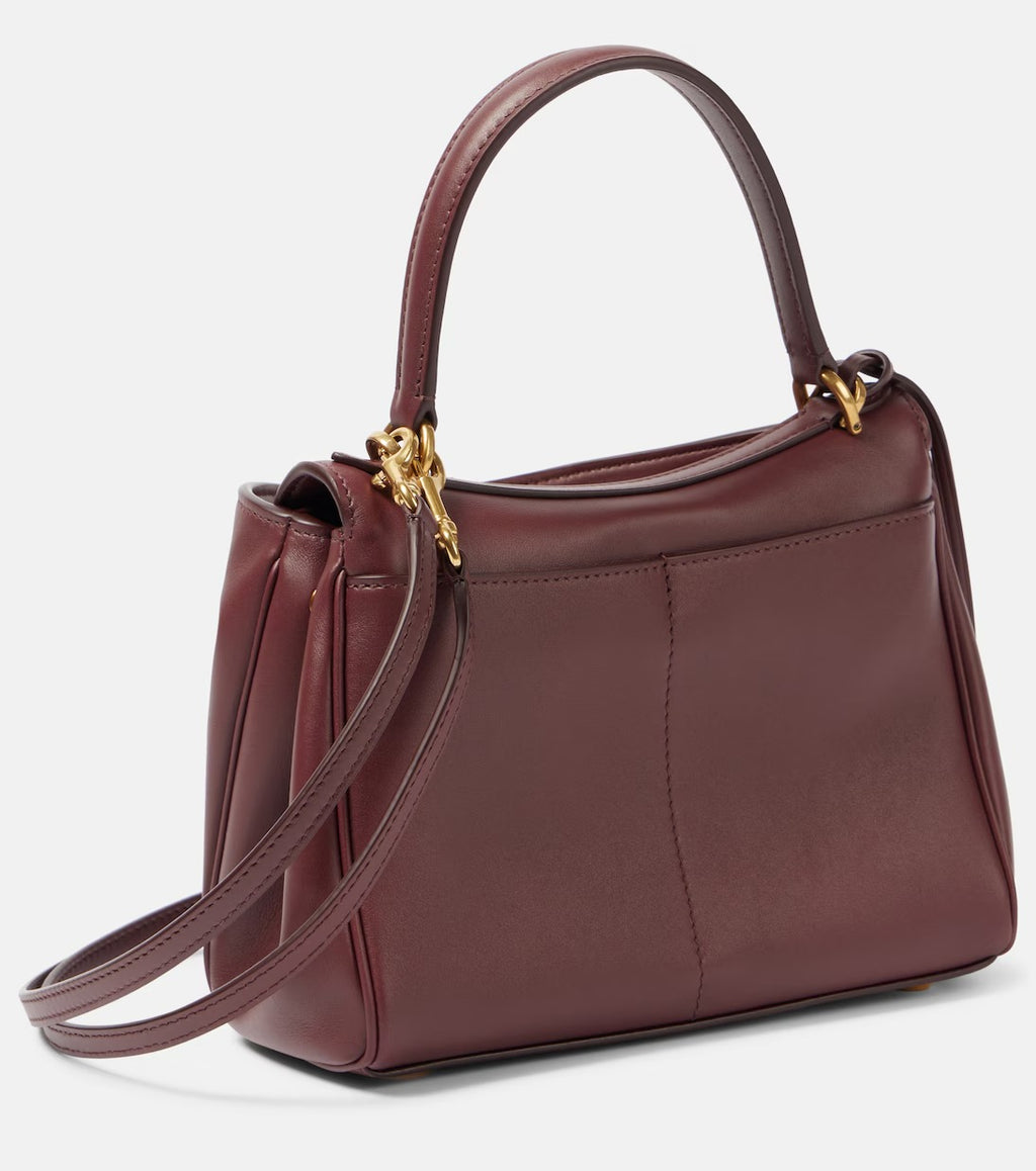 Women's Brown Rodeo Mini Leather Tote Purse