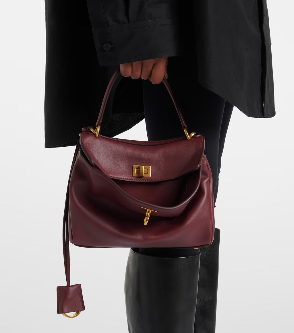 Women's Brown Rodeo Mini Leather Tote Purse