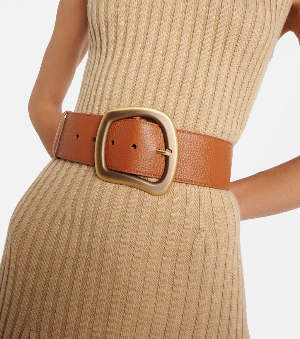 Women's Brown Simone Leather Belt
