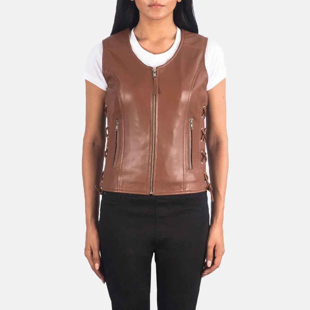 Women's Vanda Biker Leather Jacket