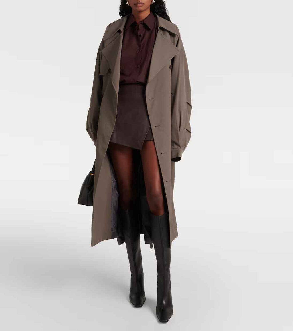 Women's Cleo wrap Leather Skirt