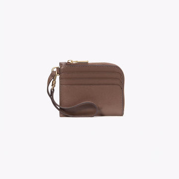 Women's Coin Card Case Wristlet Leather Wallet