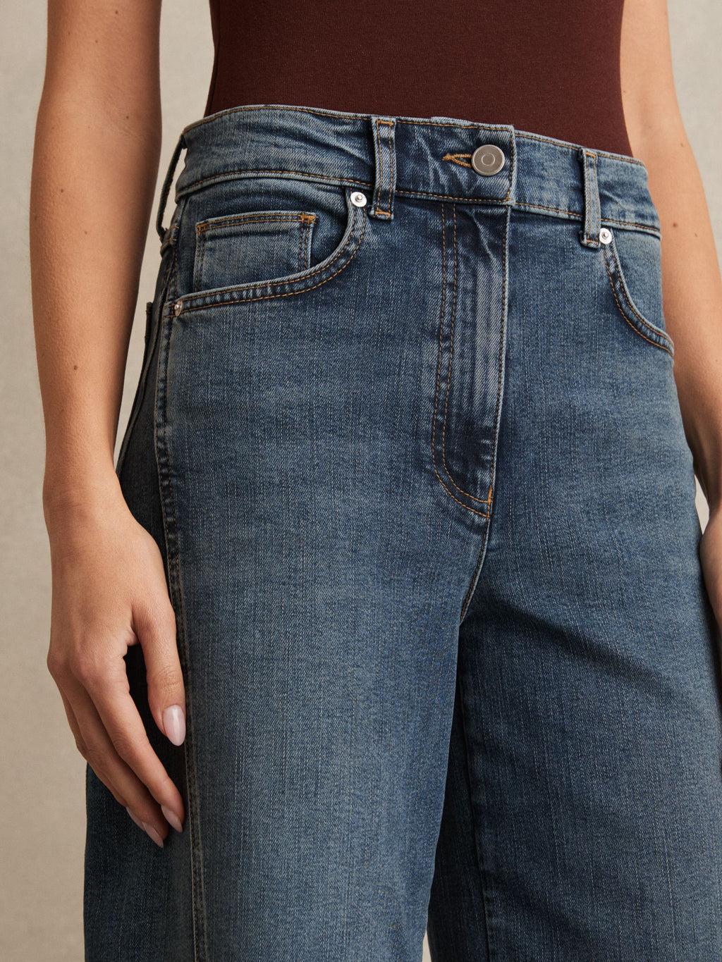 Women's Comfortable Twist Seam Wide Leg Pant