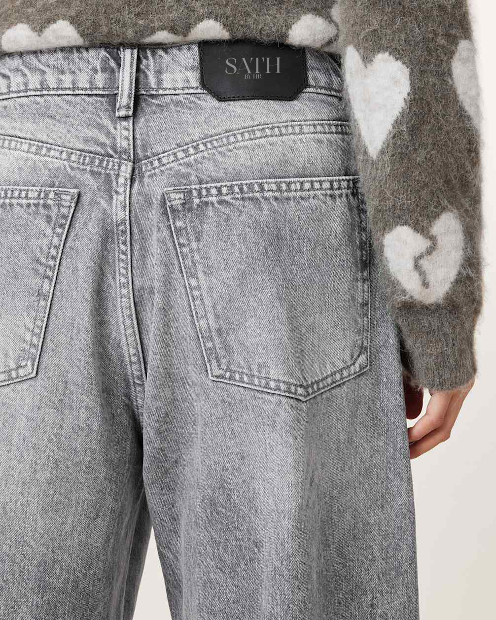 Women's Cotton Wide Leg Denim Pants