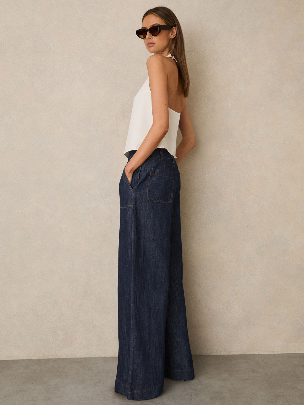 Women's Cotton Wide Leg Pant