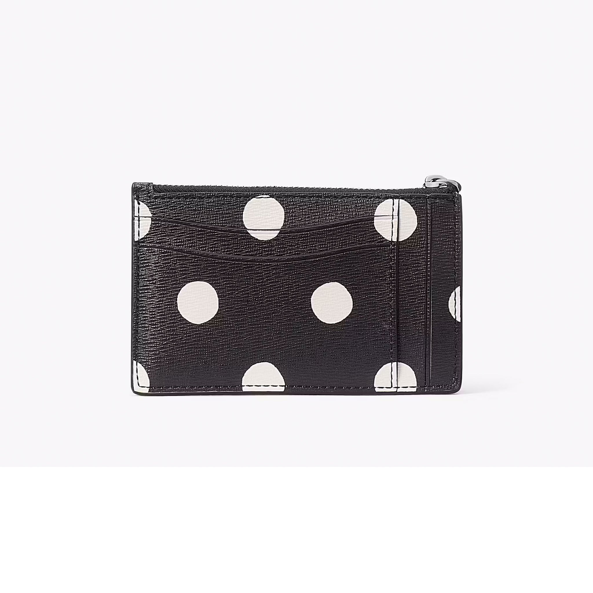 Women's Dot Card Case Wristlet Leather Wallet