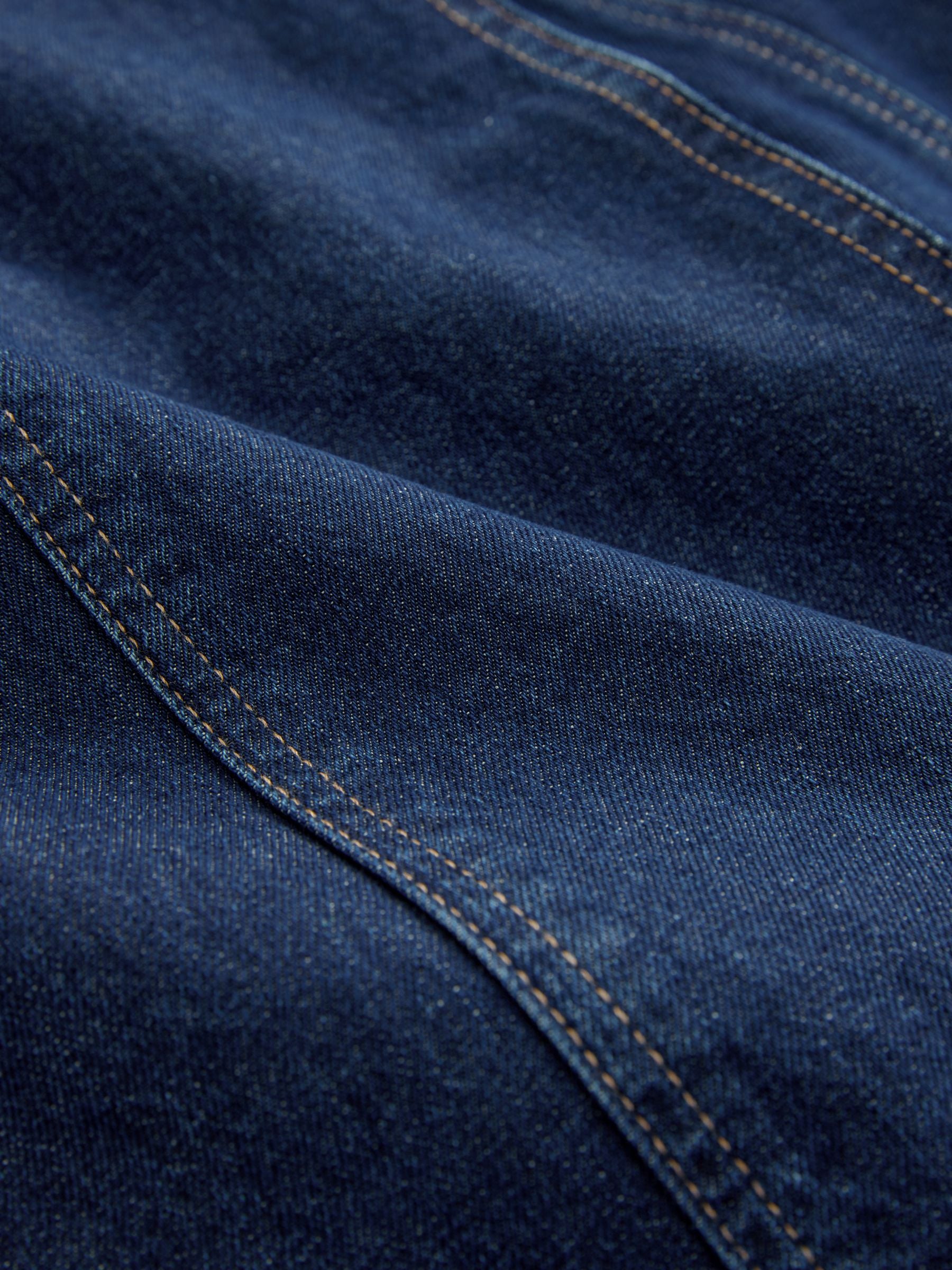 Women's Double Breasted 100% Cotton Denim Trench Coat