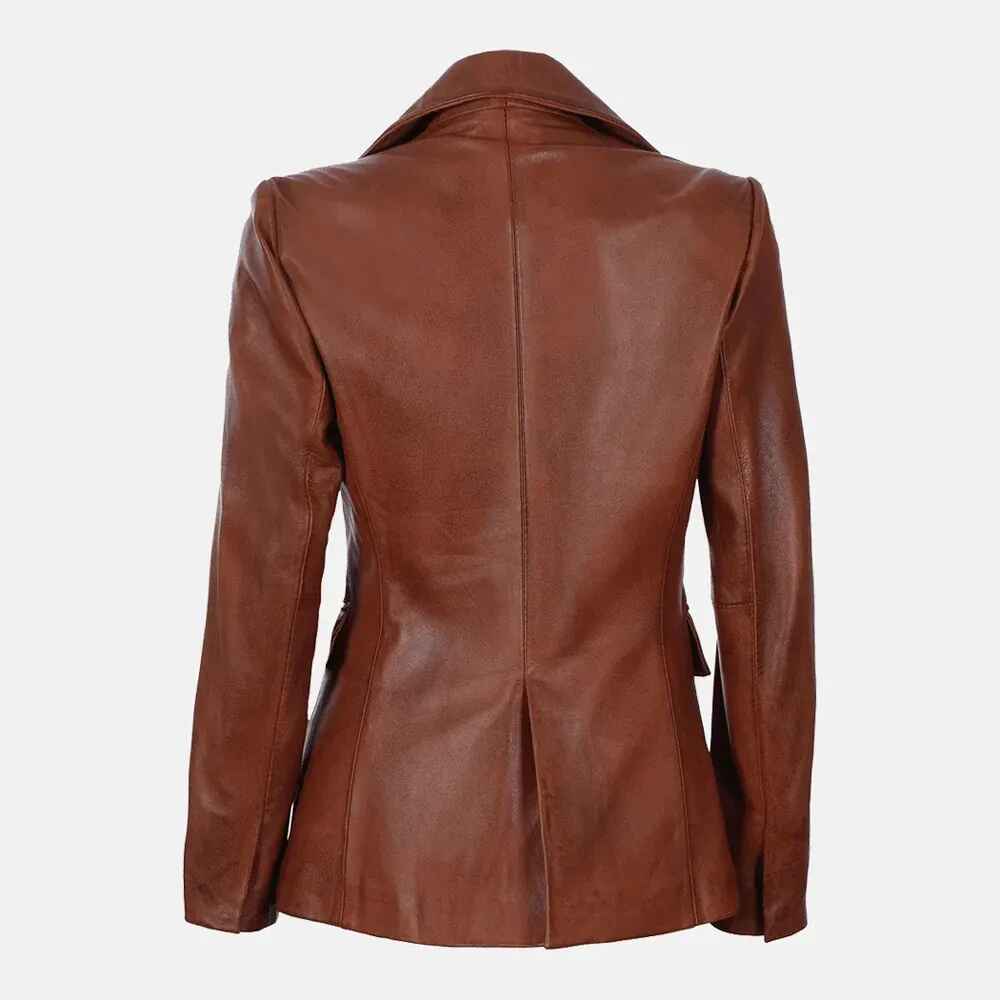 Women's Esme Echelon Leather Blazer