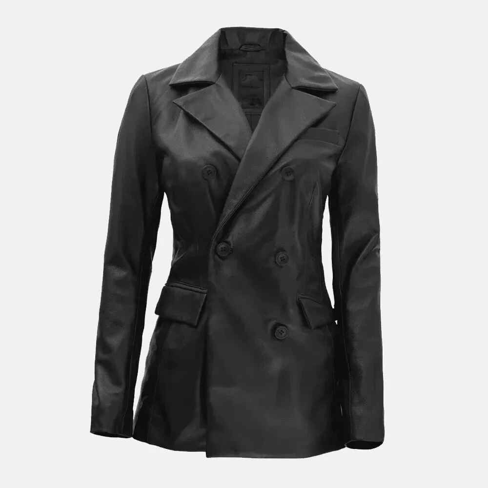 Women's Esme Echelon Leather Blazer