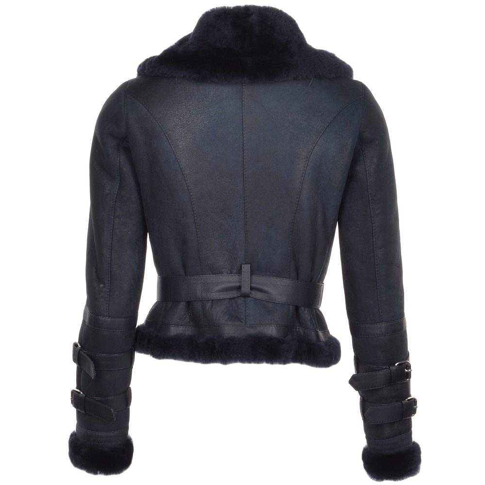 Women's Fitted Aviator Flying Leather jacket