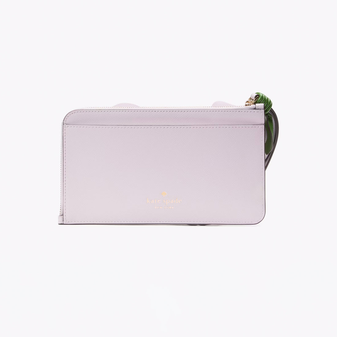 Women's Flora Flower L-Zip Wristlet Leather Wallet