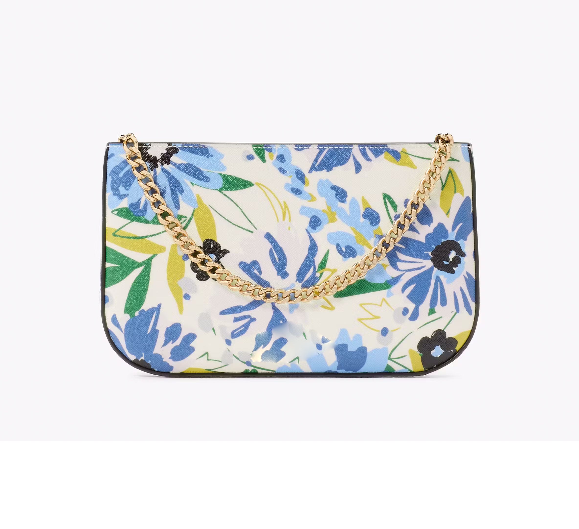 Women's Floral Lilly Card Slots Pochette Leather Wallet