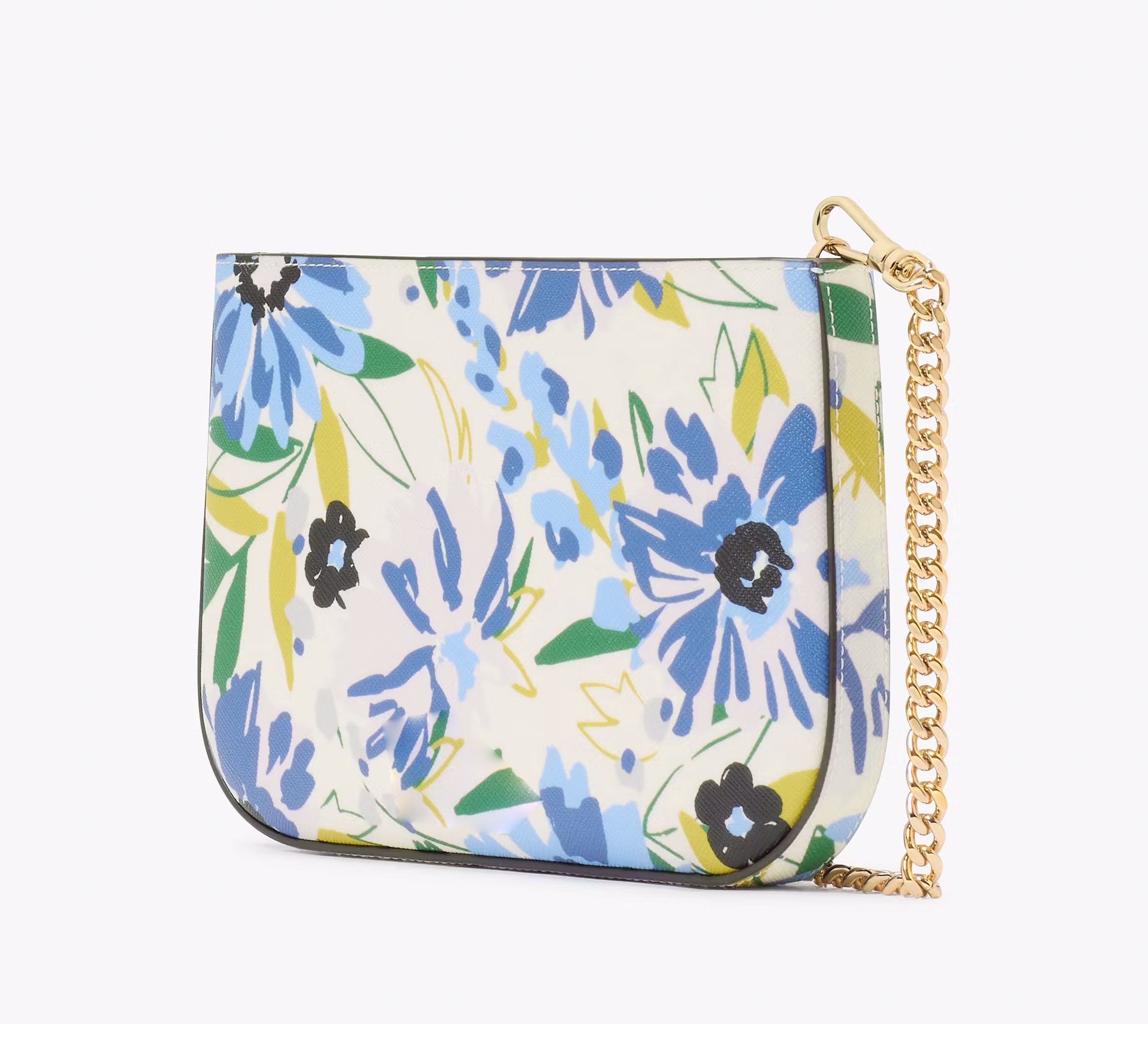 Women's Floral Lilly Card Slots Pochette Leather Wallet