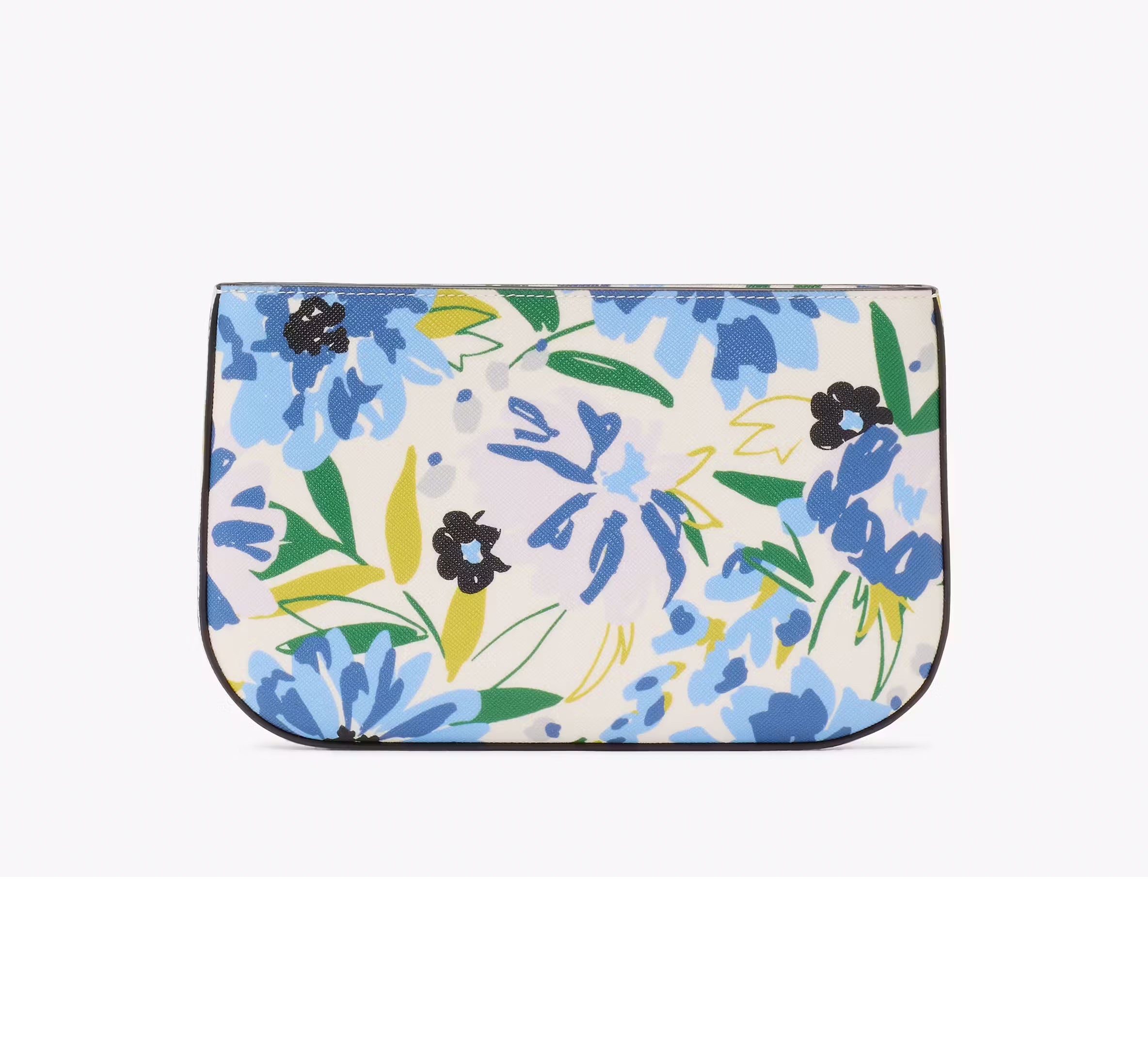Women's Floral Lilly Card Slots Pochette Leather Wallet