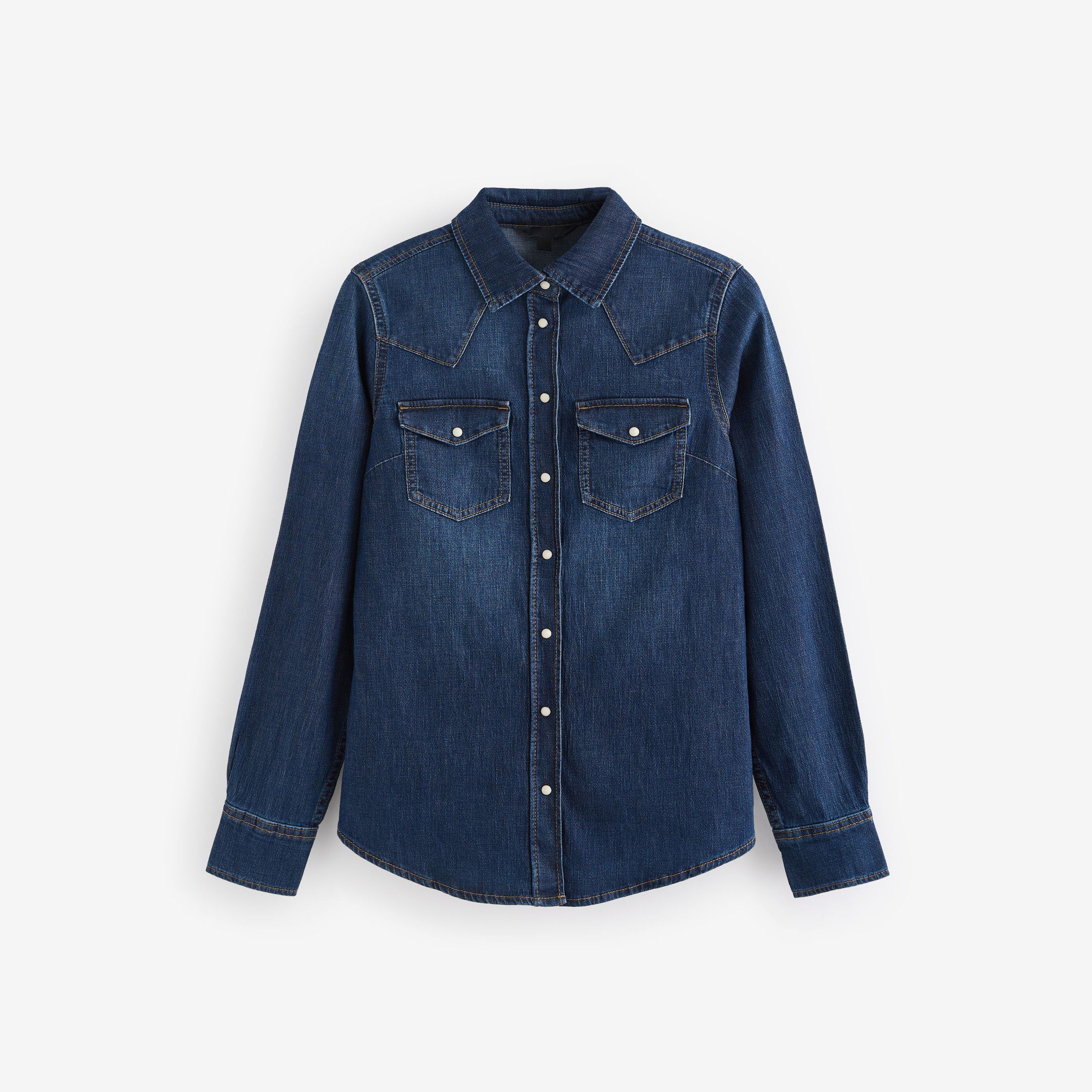 Women's Fuller Bust Cotton Rich Denim Shirt