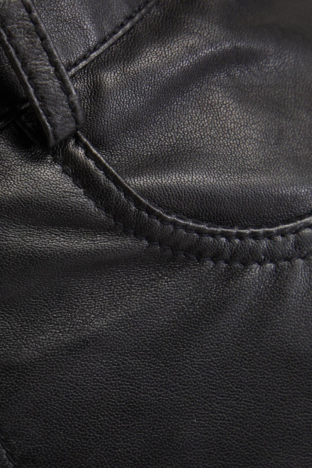 Women's Fully Lined Leather Black Shorts