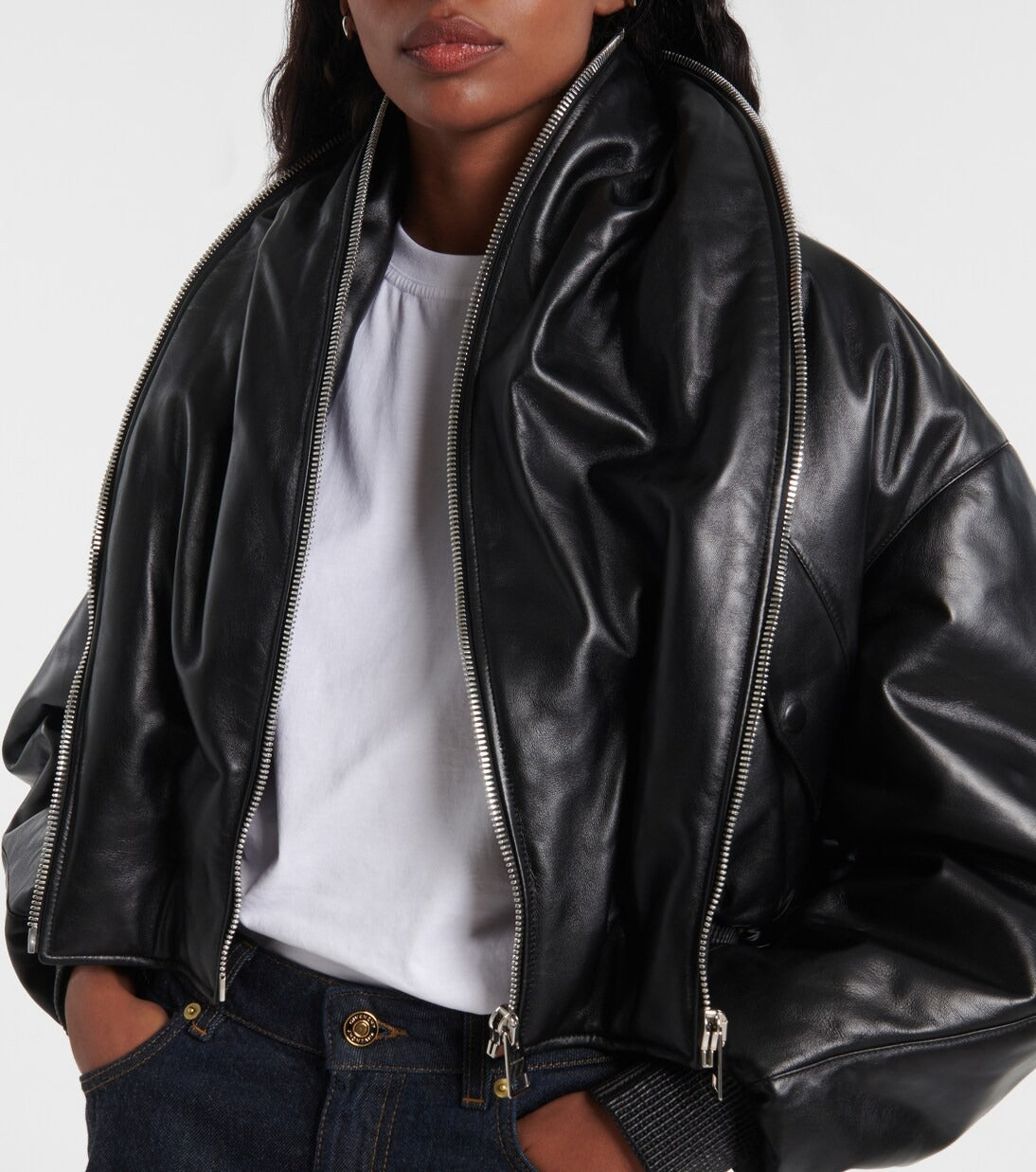 Women's Givenchy Bomber Leather Jacket