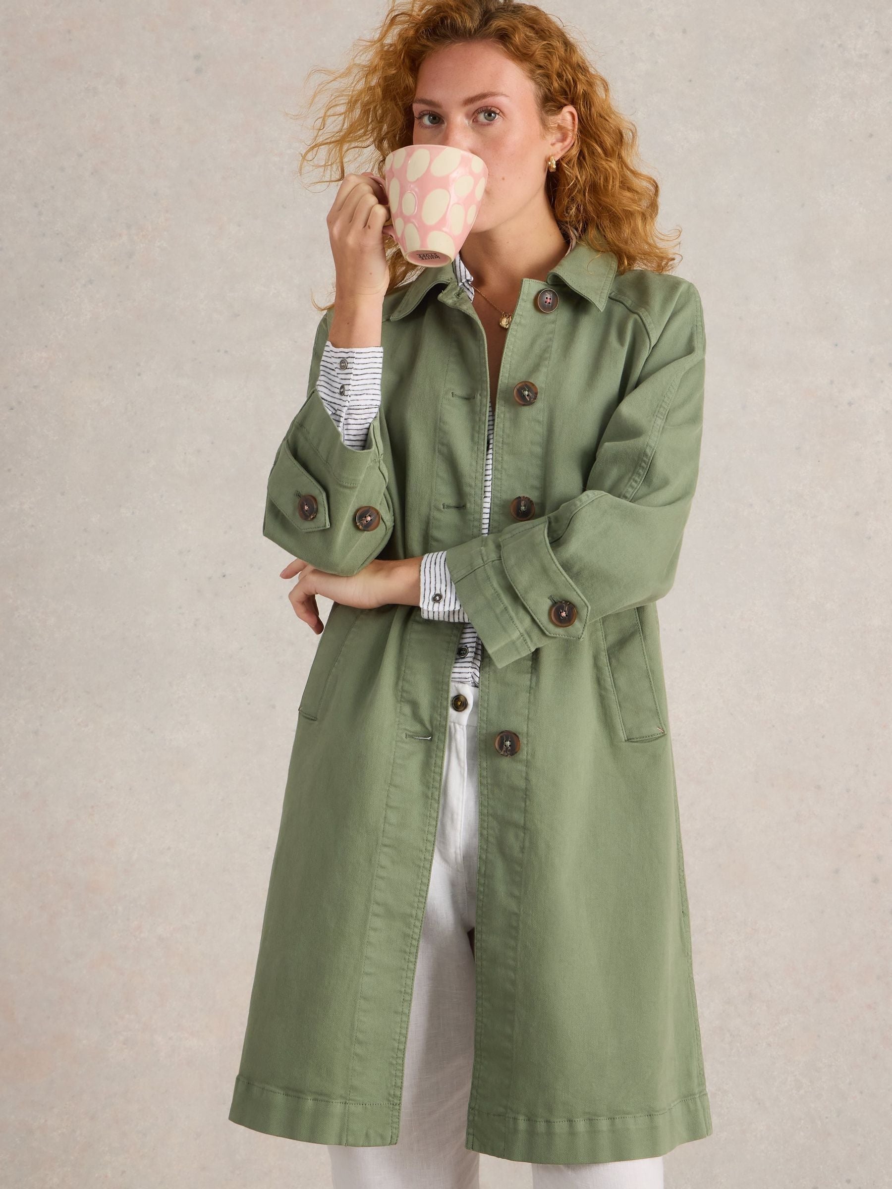 Women's Green Oakleigh Denim Coat