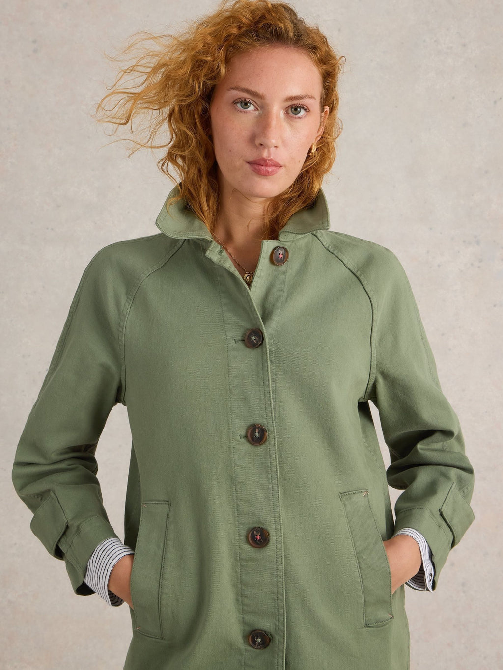 Women's Green Oakleigh Denim Coat