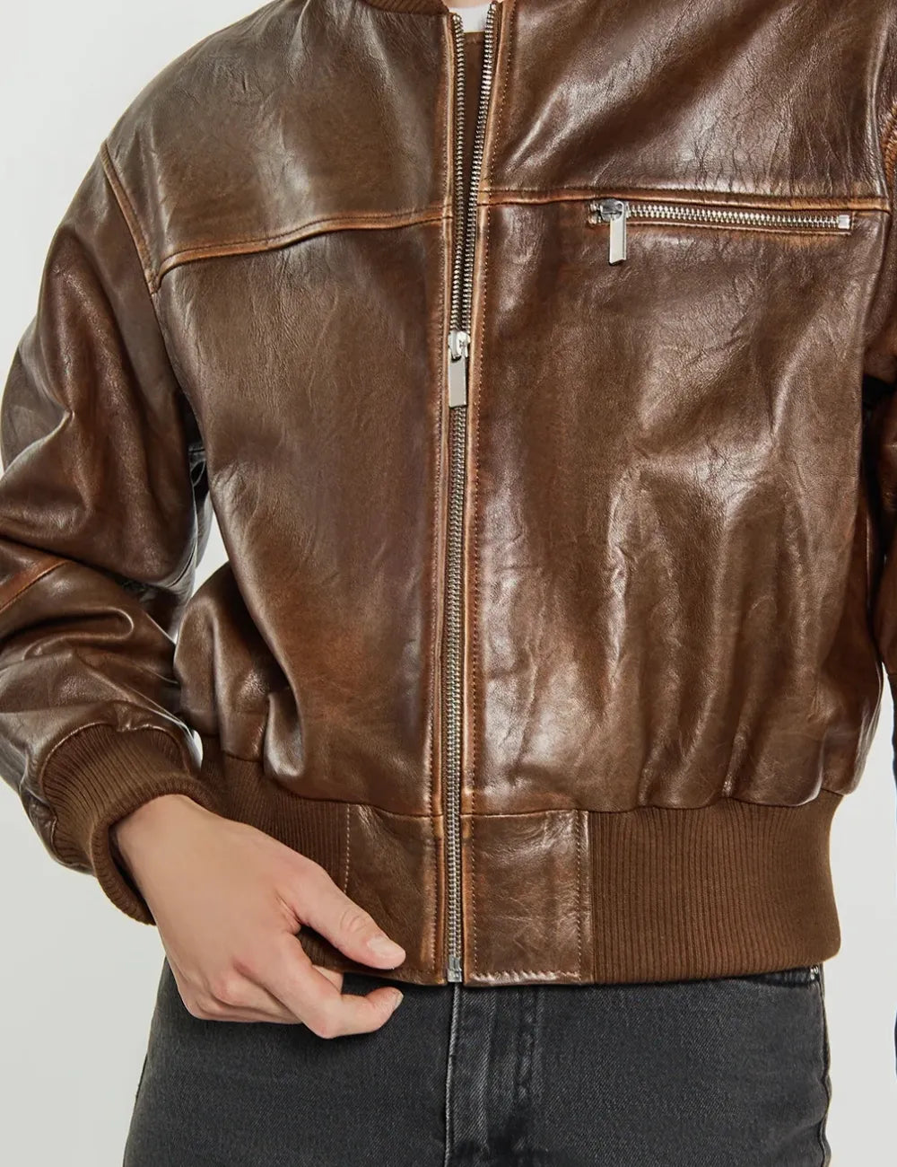 Women's Heritage Brown Aviator Bomber Leather Jacket