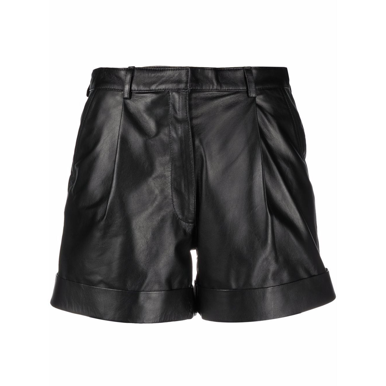 Women's Jett High-Waisted Leather Shorts
