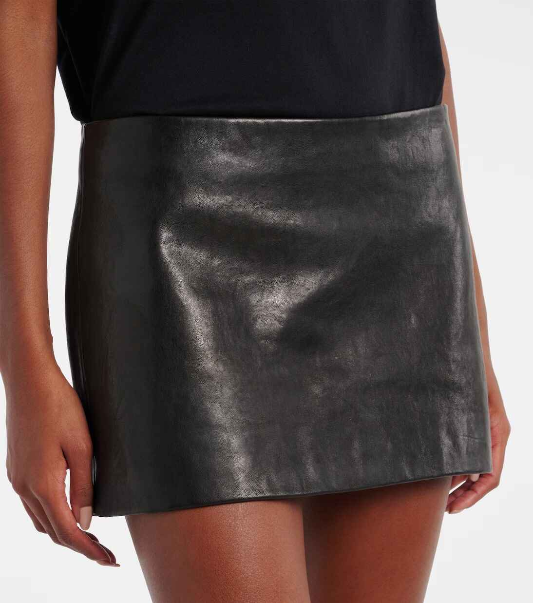 Women's Jett  Mini Leather Skirt