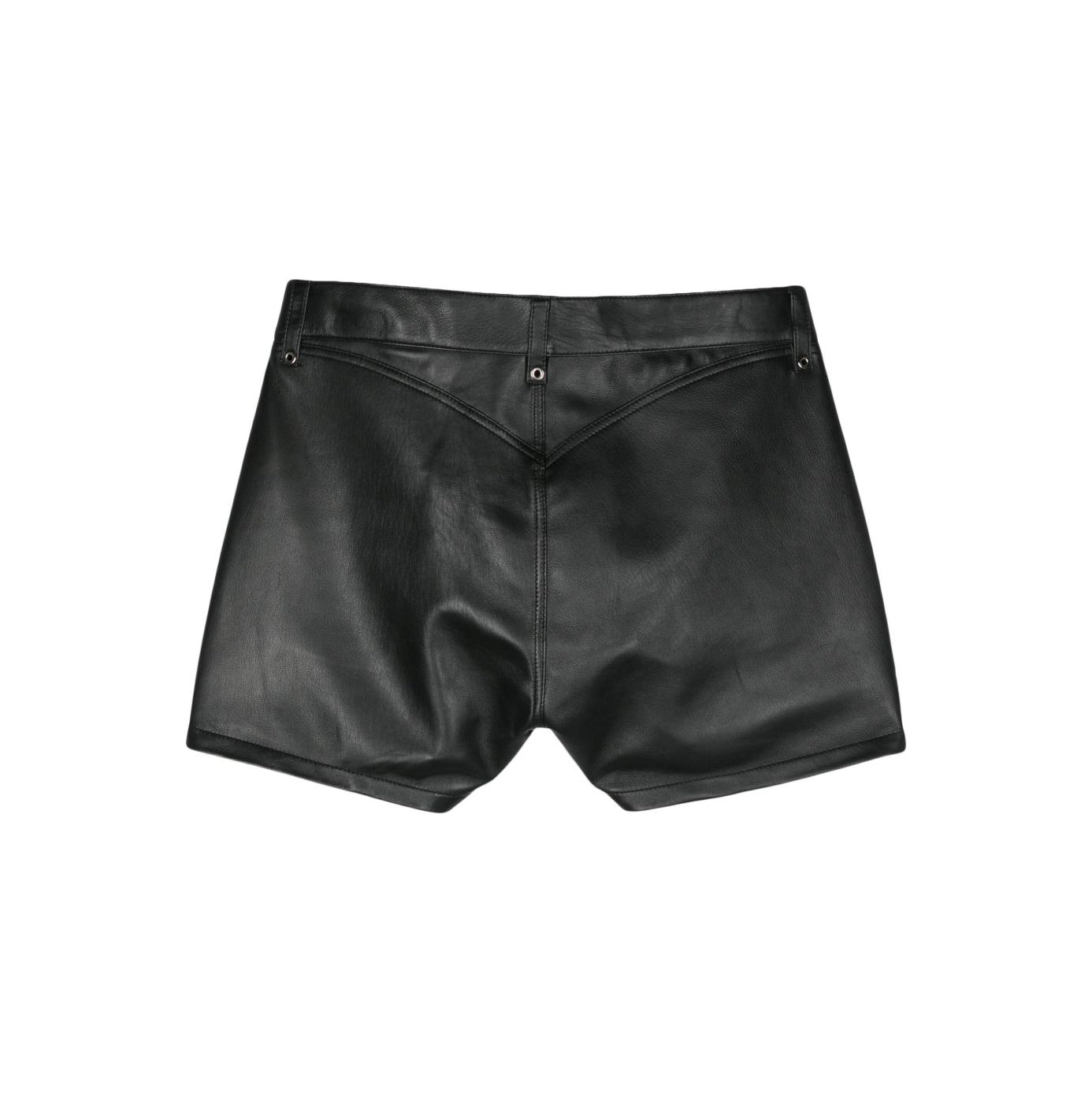 Women's Lace-up Leather Shorts