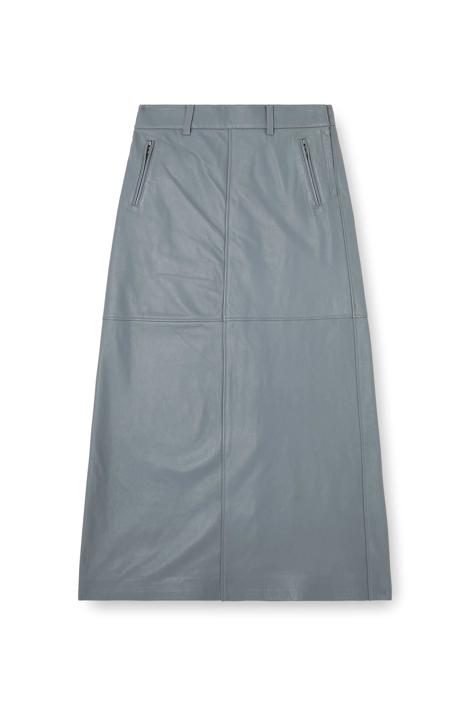 Women's Long Maxi Leather Skirt