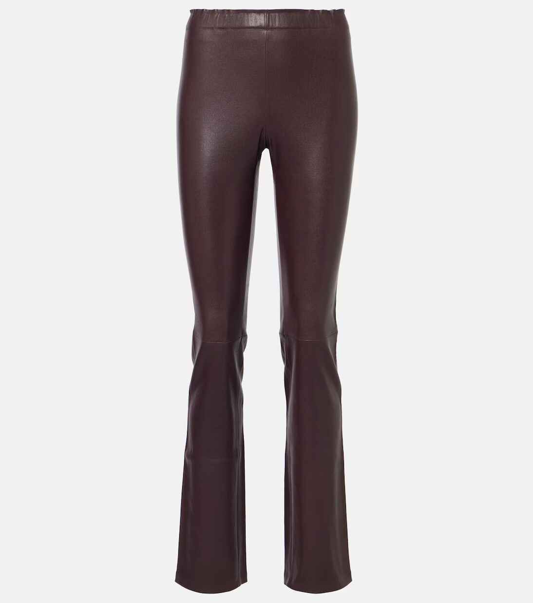 Women's Long flared leather Pants