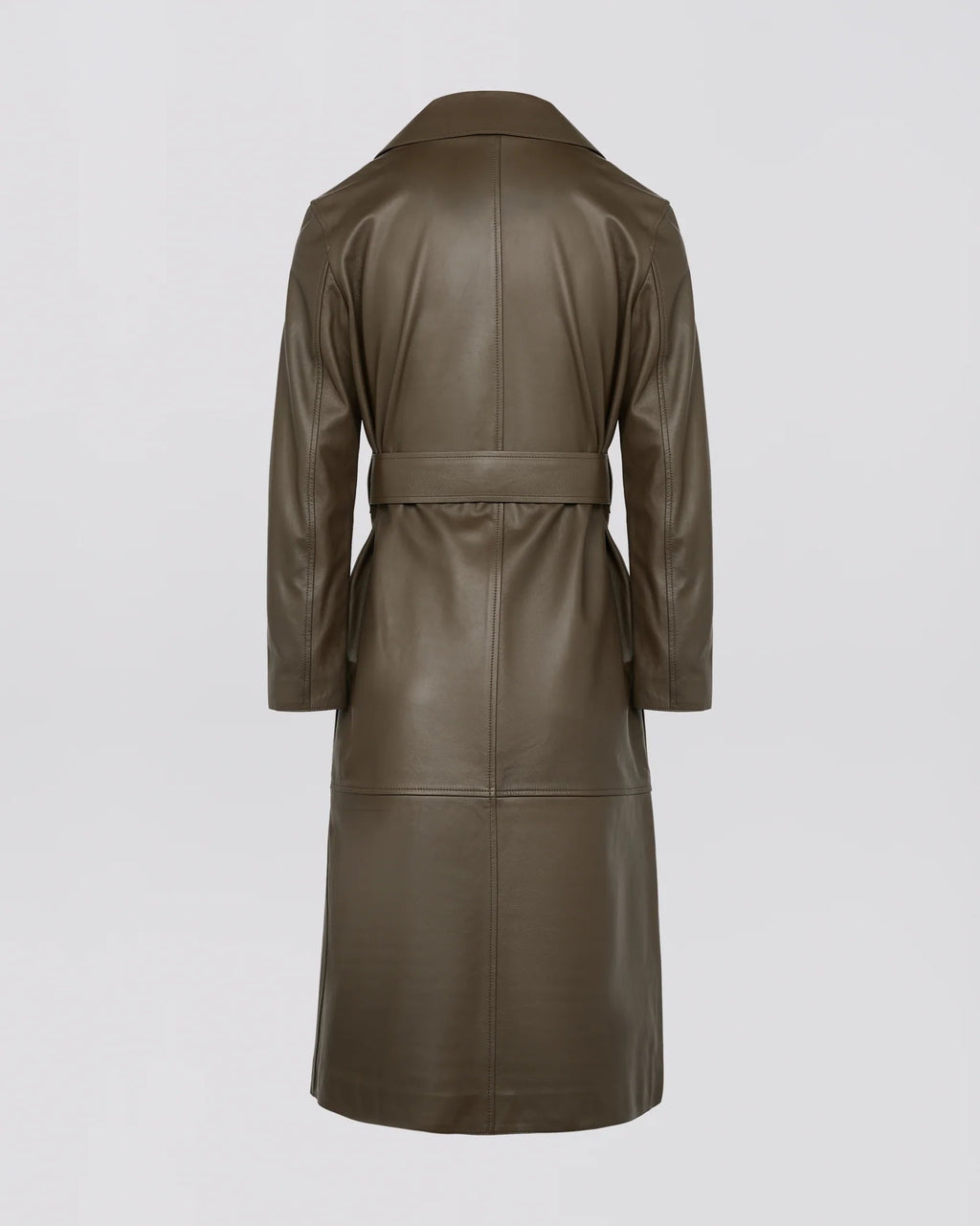 Women's Long lamb leather trench coat