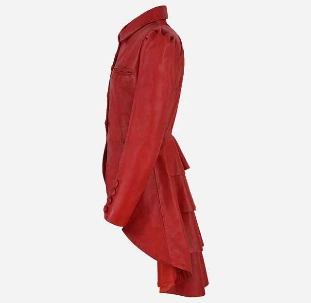 Women's MYSTIC Gothic Dovetail Leather Short Trench Coat