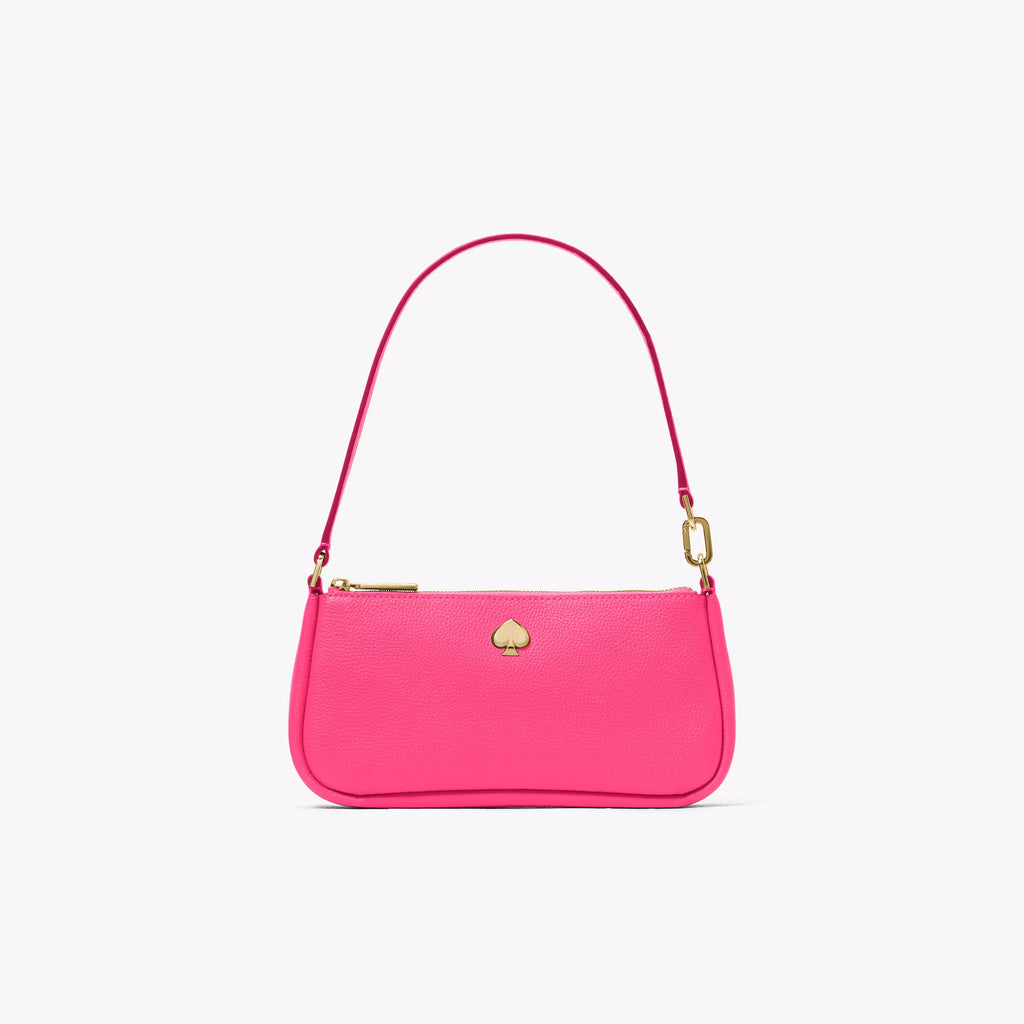 Women's Metal Spade Convertible Wristlet Leather Wallet