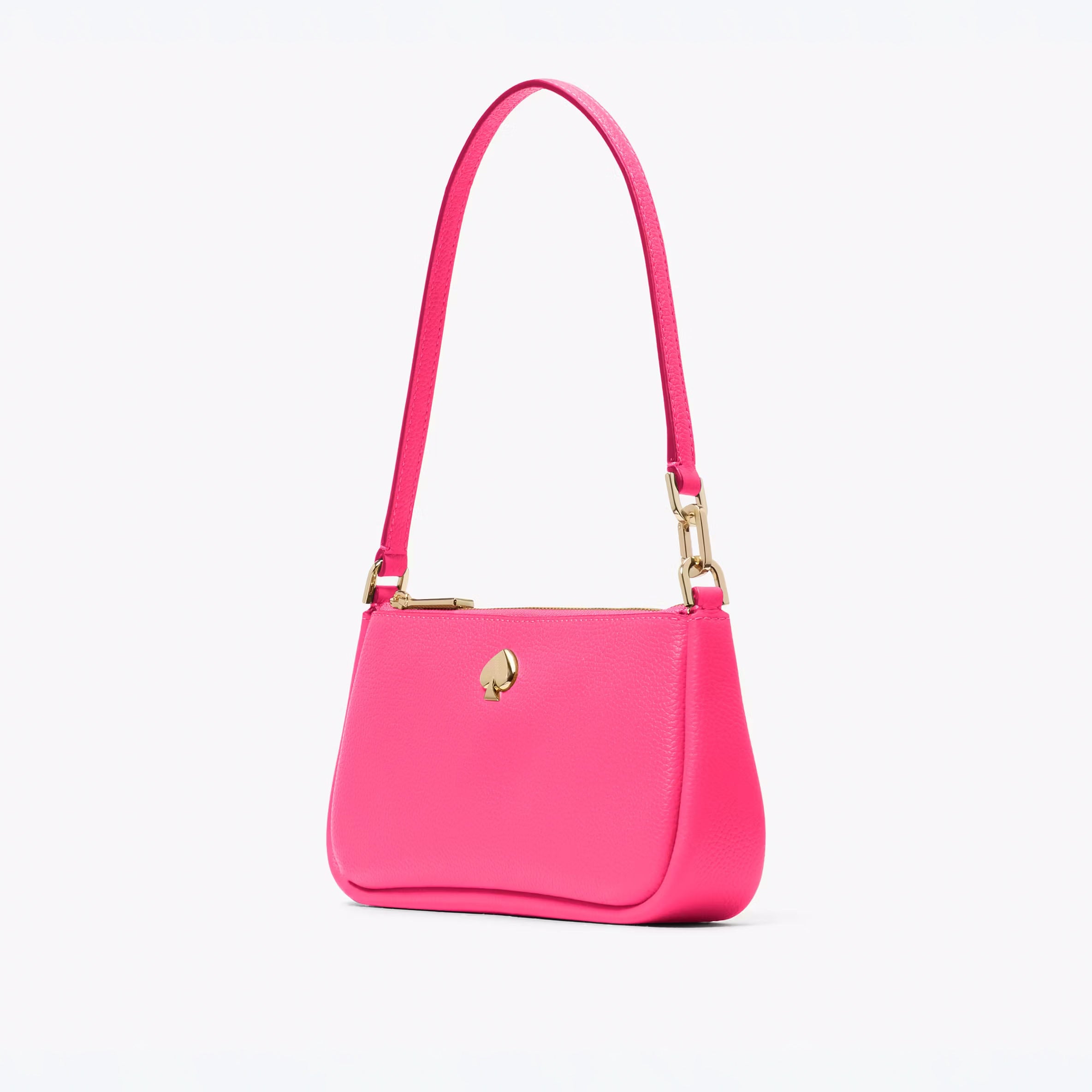 Women's Metal Spade Convertible Wristlet Leather Wallet