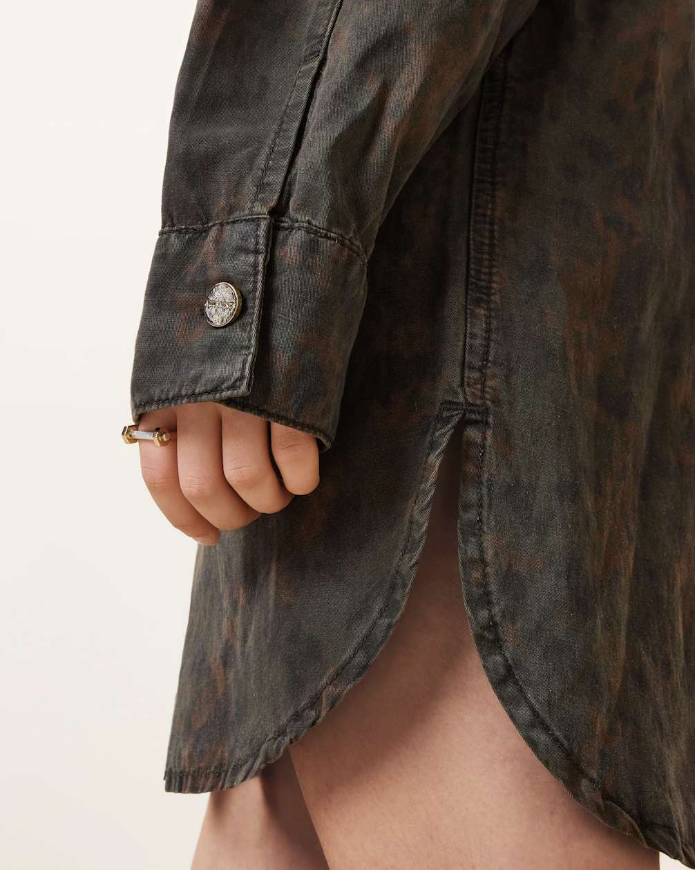 Women's Mini Dress Oversized Denim Shirt