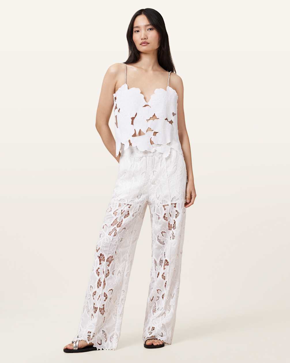 Women's Mini Length Sleeveless Flora Embroidered Denim Shirt