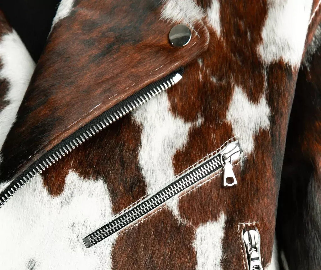 Women's Natural Cow Hair Leather Jacket