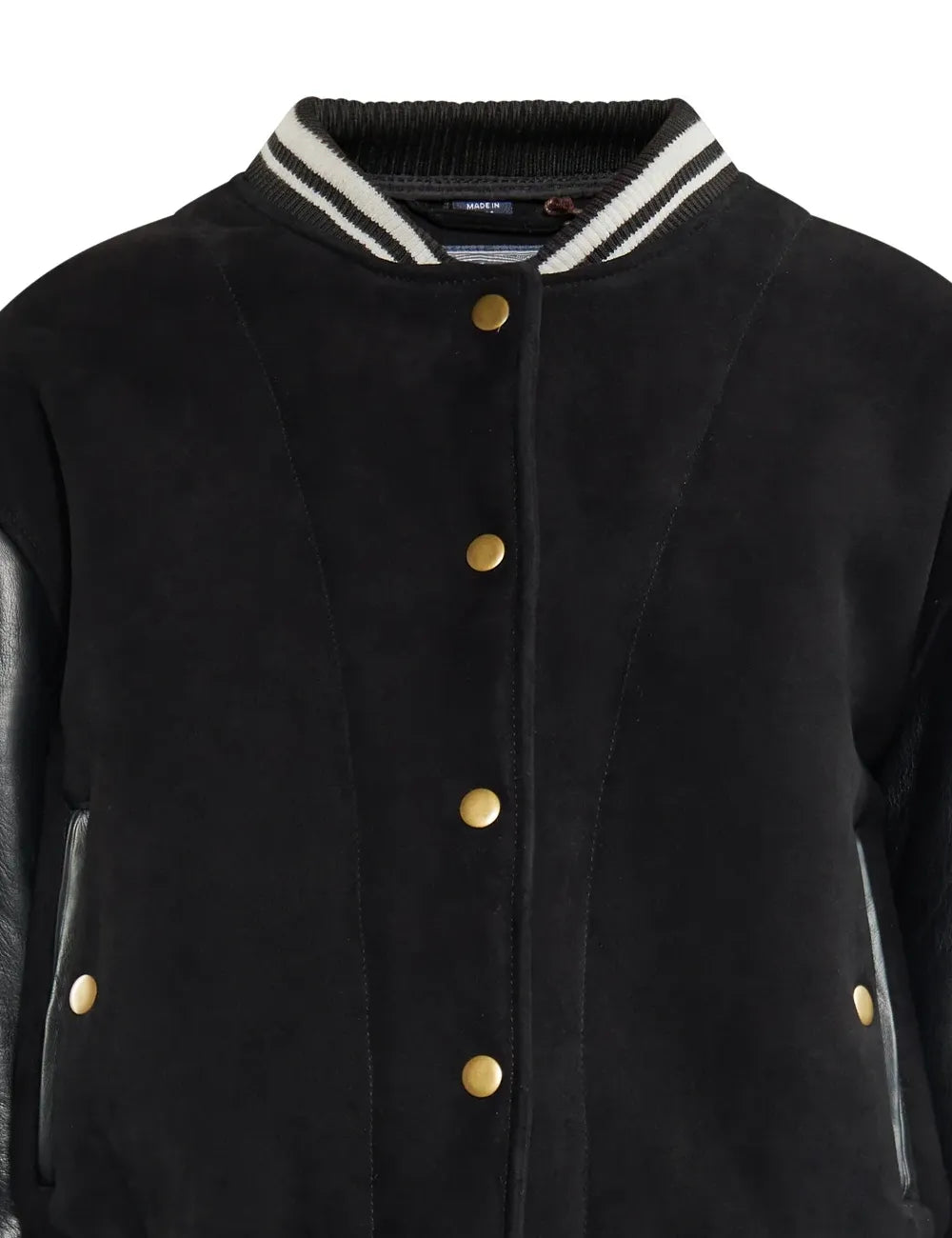 Women's Noir Elegance Aviator Bomber Leather Jacket