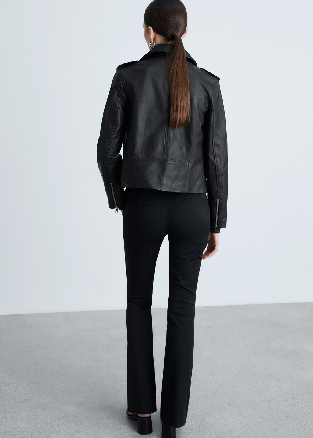 Women's Ovine Leather Biker Jacket