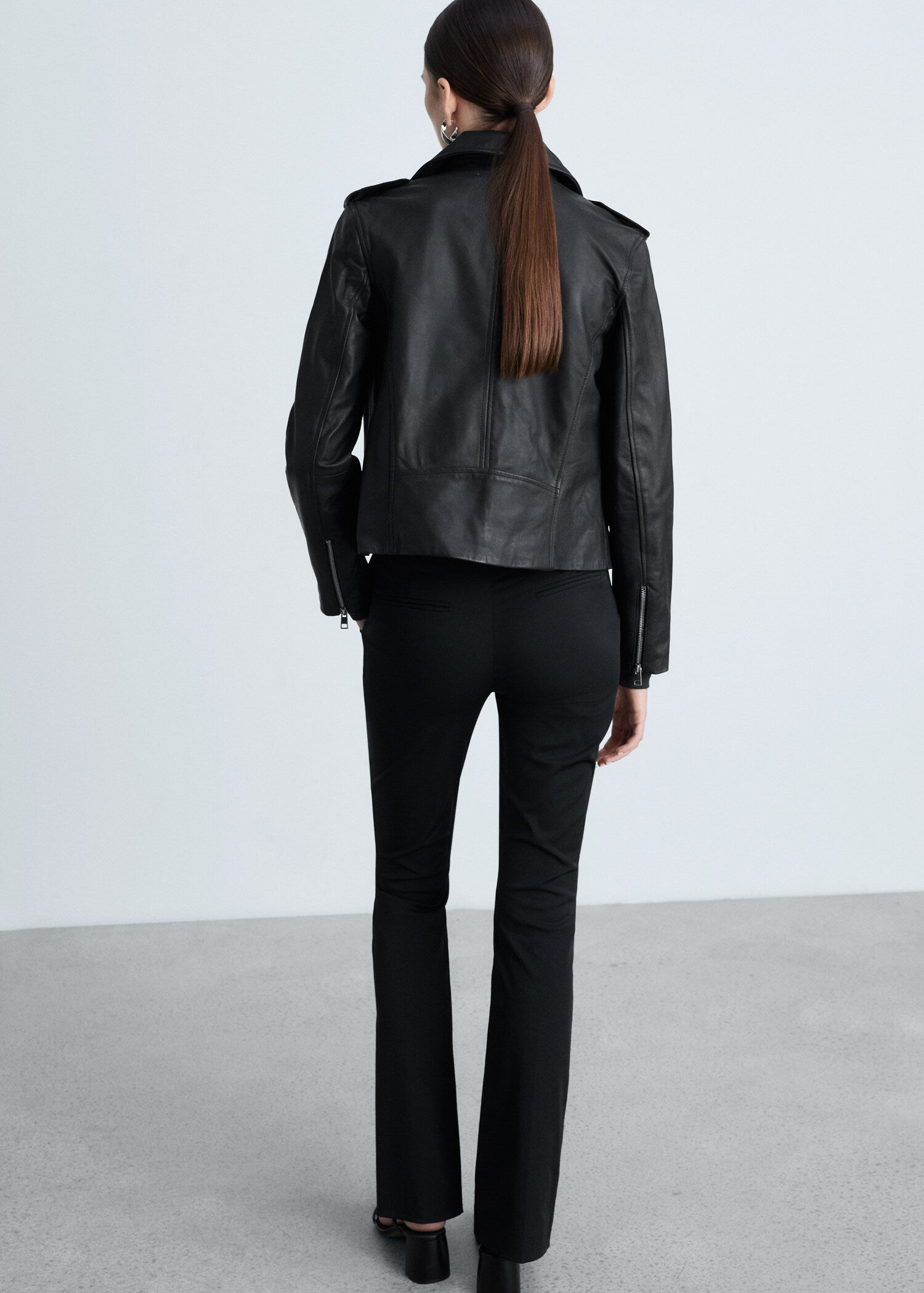 Women's Ovine Leather Biker Jacket