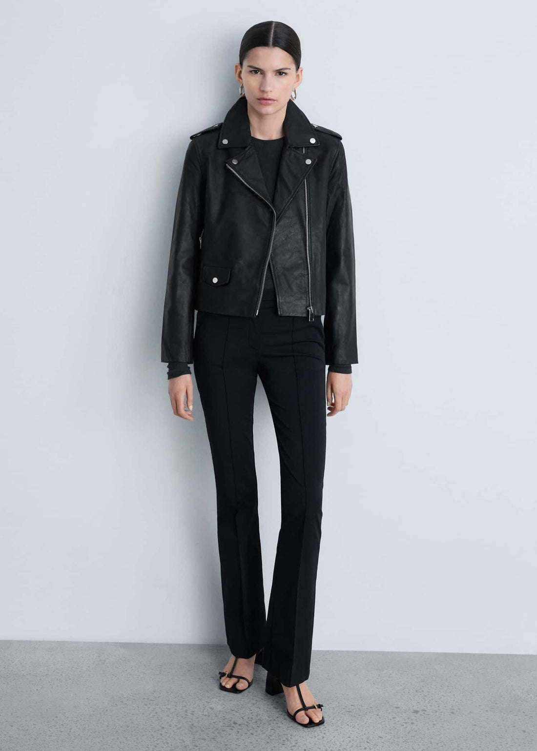 Bikerjacke aus Schafsleder für Damen