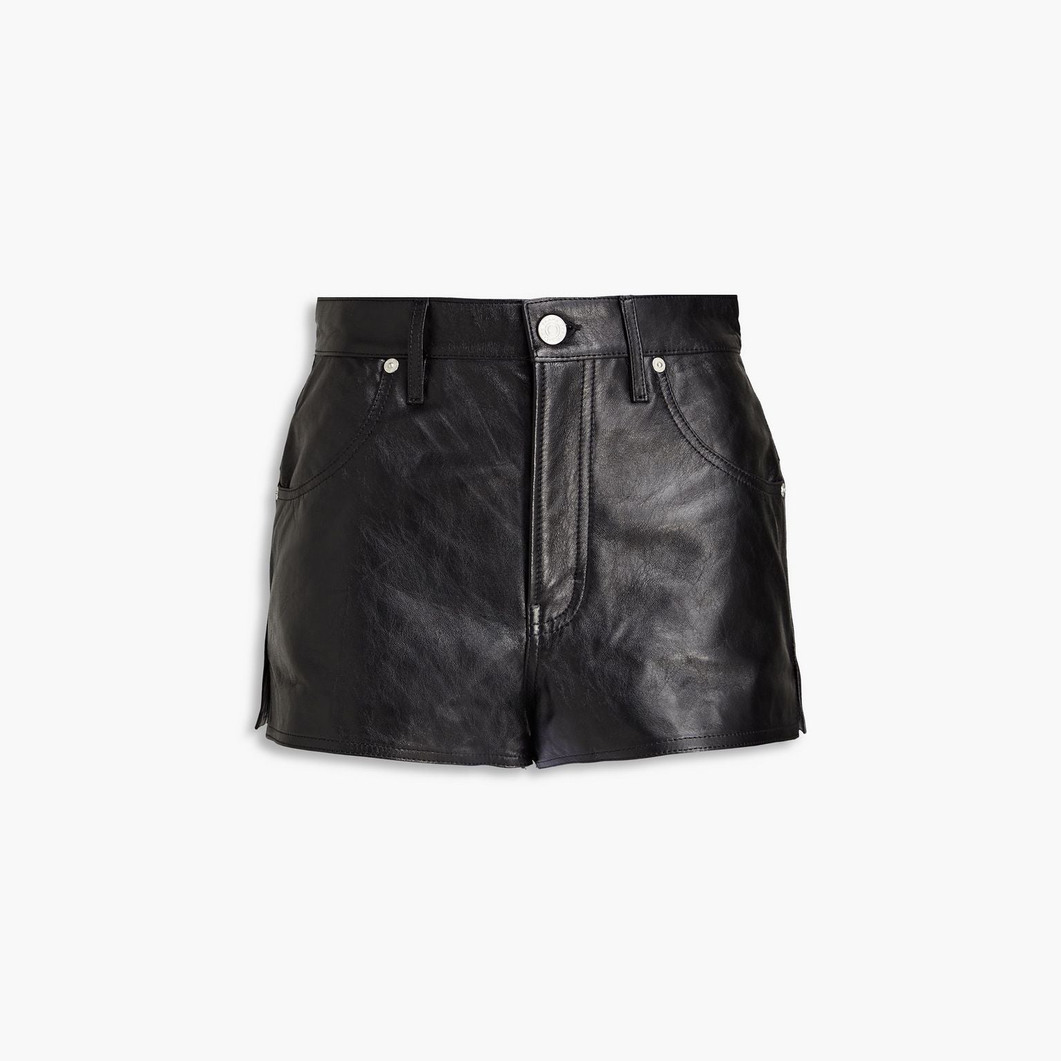 Women's Pebbled Leather Shorts