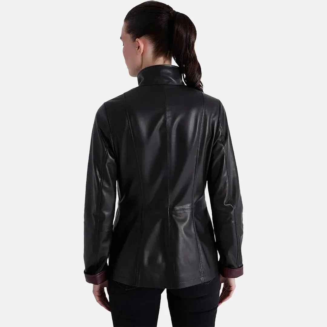 Women's Posh Leather Blazer