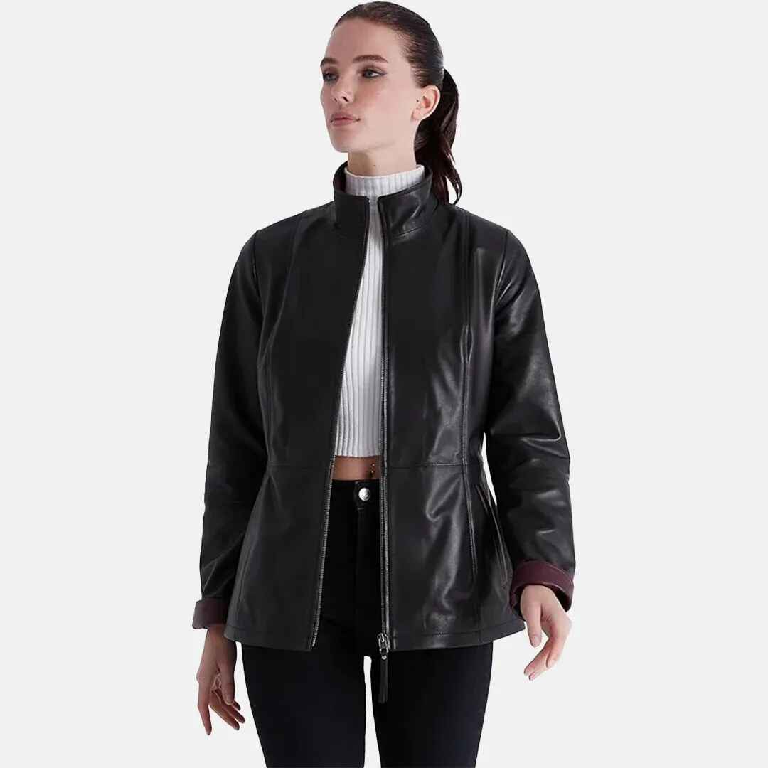 Women's Posh Leather Blazer
