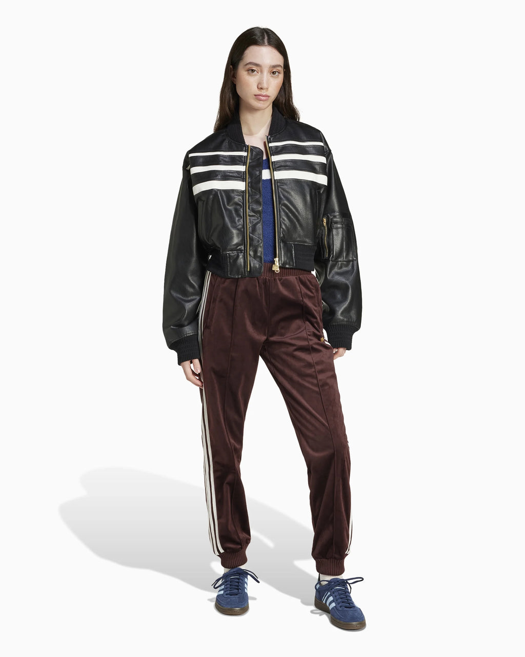 Women's Premium Aviator Bomber Leather Jacket